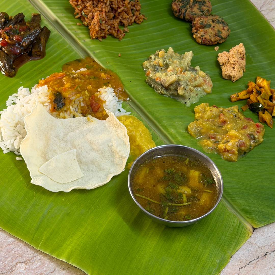 South Indian Sapad- Traditional Meal Experience (Recorded Session)